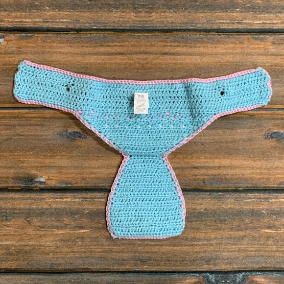 So’Dorable Pink & Blue 3-piece Crochet Owl Set - hat/diaper cover/booties 0-6mo - Picture 9 of 15